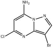 3-bromo-5-chloropyrazolo[1,5-a]pyrimidin-7-amine 结构式