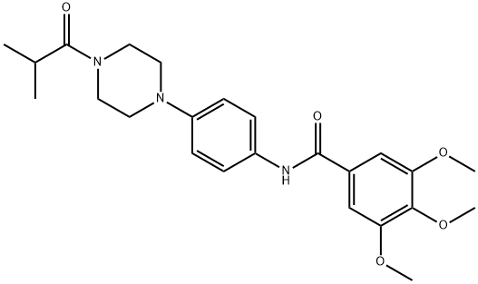 674330-86-0 3,4,5-trimethoxy-N-{4-[4-(2-methylpropanoyl)piperazin-1-yl]phenyl}benzamide