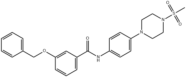 3-(benzyloxy)-N-{4-[4-(methylsulfonyl)piperazin-1-yl]phenyl}benzamide|