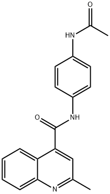 N-[4-(acetylamino)phenyl]-2-methylquinoline-4-carboxamide,674803-88-4,结构式