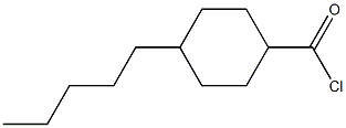 4-pentylcyclohexane-1-carbonyl chloride 化学構造式