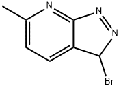 3-Bromo-6-methyl-1H-pyrazolo[3,4-b]pyridine 化学構造式