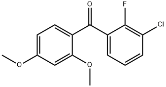 (3-chloro-2-fluorophenyl)(2,4-dimethoxyphenyl)methanone Struktur