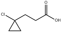 1-chloroCyclopropanepropanoic acid Structure