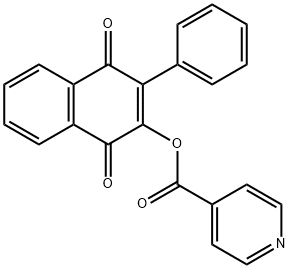 1,4-dioxo-3-phenyl-1,4-dihydronaphthalen-2-yl isonicotinate Structure