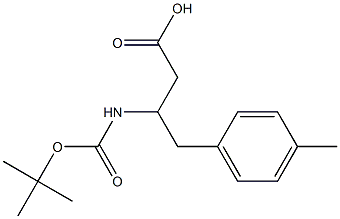 3-(Boc-amino)-4-(4-methylphenyl)butyric Acid Structure