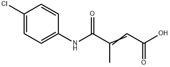 (E)-4-((4-chlorophenyl)amino)-3-methyl-4-oxobut-2-enoic acid 化学構造式