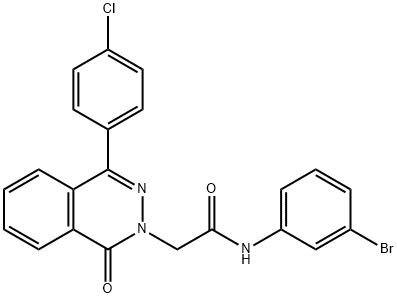 N-(3-bromophenyl)-2-[4-(4-chlorophenyl)-1-oxophthalazin-2(1H)-yl]acetamide Structure