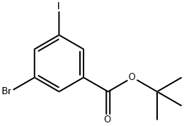 3-Bromo-5-iodo-benzoic acid tert-butyl ester Structure