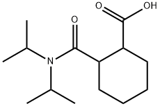 2-(diisopropylcarbamoyl)cyclohexanecarboxylic acid Structure