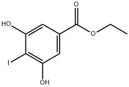 ethyl 3,5-dihydroxy-4-iodobenzoate Struktur