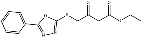 692763-98-7 ETHYL 3-OXO-4-[(5-PHENYL-1,3,4-OXADIAZOL-2-YL)SULFANYL]BUTANOATE