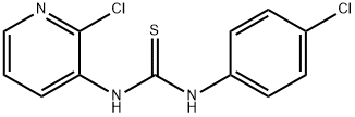 1-(4-Chlorophenyl)-3-(2-chloropyridin-3-yl)thiourea 结构式