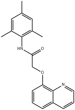 2-(quinolin-8-yloxy)-N-(2,4,6-trimethylphenyl)acetamide Structure