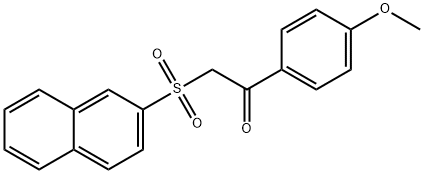 1-(4-methoxyphenyl)-2-(naphthalen-2-ylsulfonyl)ethanone 结构式