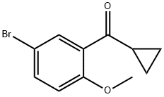 (5-溴-2-甲氧基苯基)(环丙基)甲酮,69639-81-2,结构式