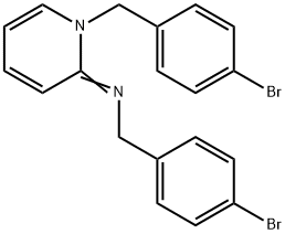 (E)-N-(1-(4-bromobenzyl)pyridin-2(1H)-ylidene)-1-(4-bromophenyl)methanamine 结构式