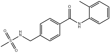 N-(2-methylphenyl)-4-{[(methylsulfonyl)amino]methyl}benzamide Structure