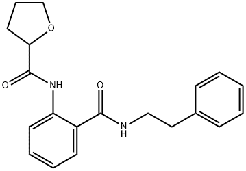 N-{2-[(2-phenylethyl)carbamoyl]phenyl}tetrahydrofuran-2-carboxamide Struktur