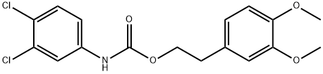 2-(3,4-dimethoxyphenyl)ethyl 3,4-dichlorophenylcarbamate Structure