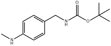 tert-butyl 4-(methylamino)benzylcarbamate Structure