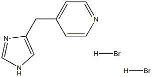 Pyridine,4-(1H-imidazol-4-ylmethyl)-,dihydrobromide Structure