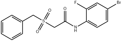 2-(benzylsulfonyl)-N-(4-bromo-2-fluorophenyl)acetamide|