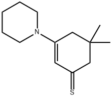 3-piperidino-5,5-dimethyl-2-cyclohexene-1-thione Structure