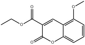 Ethyl 5-methoxy-2-oxo-2H-chromene-3-carboxylate 化学構造式