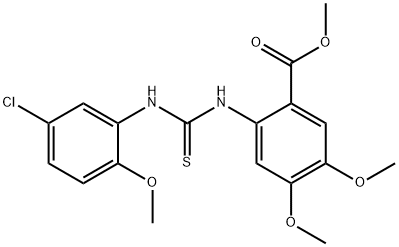 methyl 2-(3-(5-chloro-2-methoxyphenyl)thioureido)-4,5-dimethoxybenzoate Structure