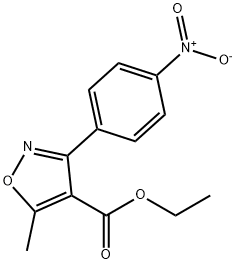 ethyl 5-methyl-3-(4-nitrophenyl)isoxazole-4-carboxylate Structure