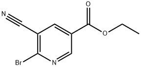 6-溴-5-氰基烟酸乙酯 结构式