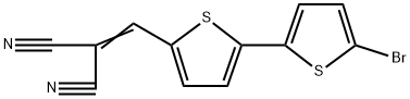 2-((5'-bromo-2,2'-bithiophen-5-yl)methylene)malononitrile Structure