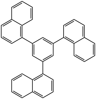 1,3,5-トリ(1-ナフチル)ベンゼン 化学構造式