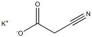 2-Cyanoacetic acid potassium salt Structure