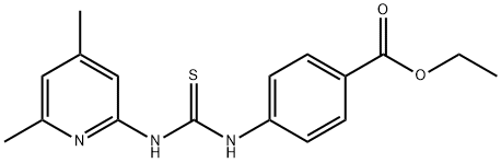 ethyl 4-(3-(4,6-dimethylpyridin-2-yl)thioureido)benzoate,706776-12-7,结构式