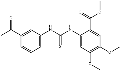 706776-28-5 methyl 2-(3-(3-acetylphenyl)thioureido)-4,5-dimethoxybenzoate