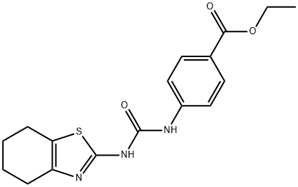 ethyl 4-(3-(4,5,6,7-tetrahydrobenzo[d]thiazol-2-yl)ureido)benzoate Structure