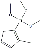 Trimethoxy(methylcyclopentadienyl)titanium, 98% Struktur
