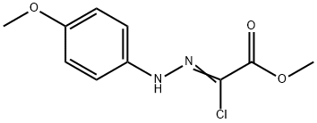 Acetic acid, 2-chloro-2-[2-(4-methoxyphenyl)hydrazinylidene]-, methyl ester 化学構造式