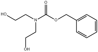 ビス(2-ヒドロキシエチル)カルバミン酸ベンジル 化学構造式