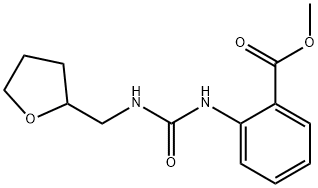 methyl 2-(3-((tetrahydrofuran-2-yl)methyl)ureido)benzoate Structure