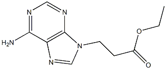 3-(9-Adeninyl)propionoic Acid Ethyl Ester Struktur
