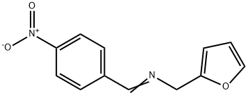 1-(furan-2-yl)-N-[(E)-(4-nitrophenyl)methylidene]methanamine Structure