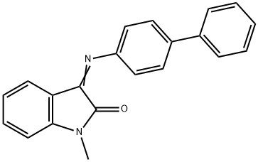 (Z)-3-([1,1'-biphenyl]-4-ylimino)-1-methylindolin-2-one Structure