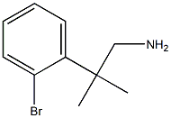 2-(2-溴苯基)-2-甲基丙烷-1-胺 结构式