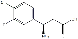 (R)-3-amino-3-(4-chloro-3-fluorophenyl)propanoic acid Structure