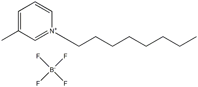 N-octyl-3-metylpyridinium tetrafluoroborate Struktur