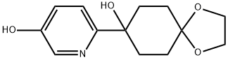 3-羟基-6-(8-羟基-1,4-二氧杂螺[4.5]癸烷-8-基)吡啶, 713526-59-1, 结构式