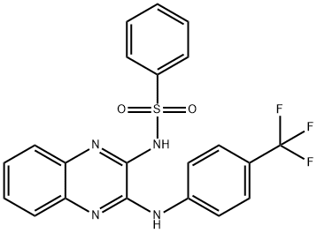 N-(3-{[4-(trifluoromethyl)phenyl]amino}quinoxalin-2-yl)benzenesulfonamide|